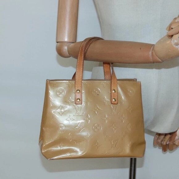 LOUIS VUITTON Monogram Vernis Reade PM Hand Bag Noisette M91334 LV Auth 134756 - Picture 15 of 16